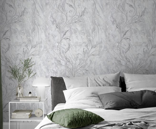 обои под камень в интерьере